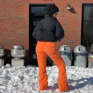 Roxy Orange women Snow pants dry flight flare sexy L